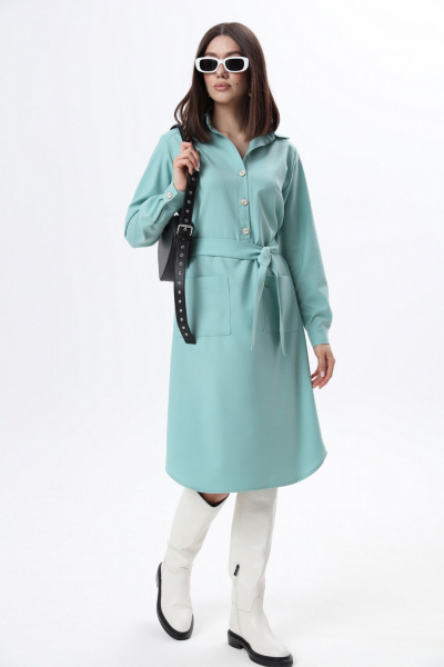 Платье LM КВ1281 мята - фото 2