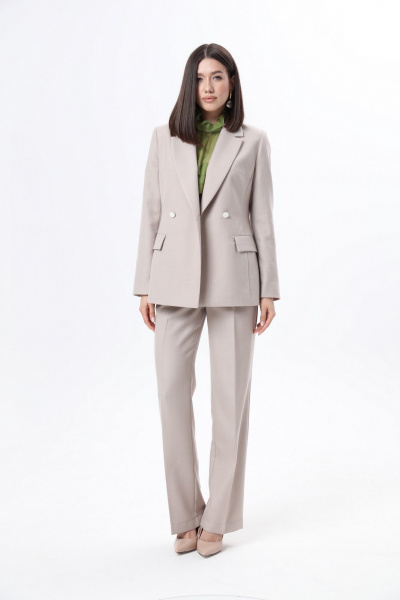 Брюки, жакет LM К6667 беж - фото 3