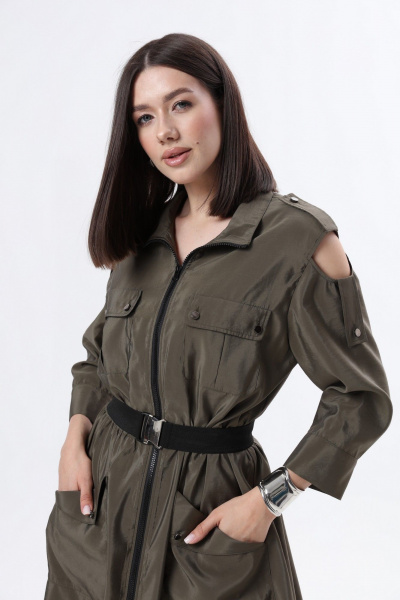 Платье LM М38 хаки - фото 11