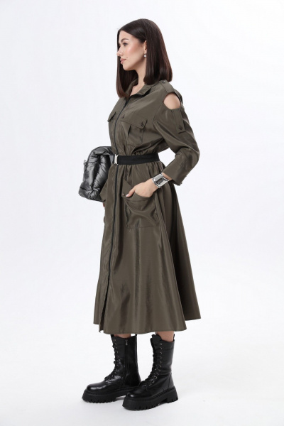 Платье LM М38 хаки - фото 6