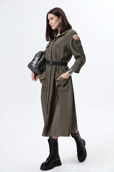 Платье LM М38 хаки - фото 5