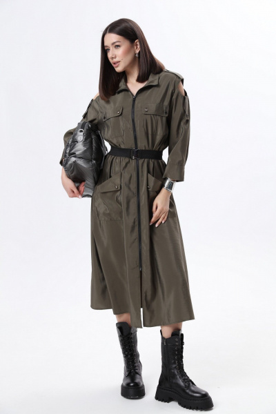 Платье LM М38 хаки - фото 4
