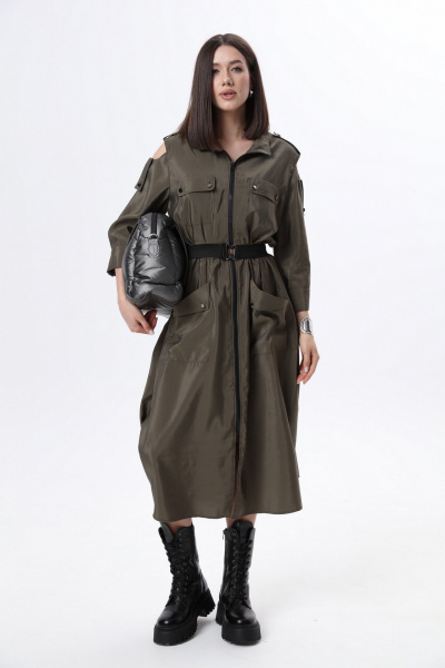 Платье LM М38 хаки - фото 2