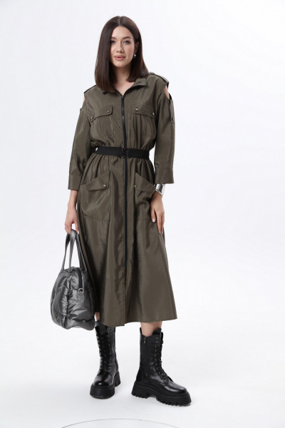 Платье LM М38 хаки - фото 1