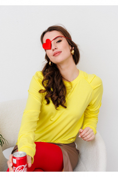 Джемпер NikVa 381-9 лимон - фото 4