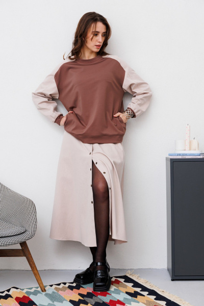 Юбка NikVa 469-2 песок - фото 2