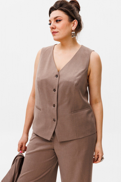 Брюки, жакет, жилет Anelli 1426.1 капучино - фото 3