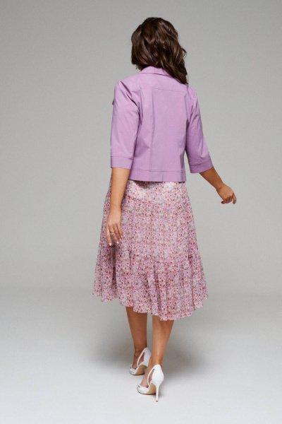 Жакет, платье Beautiful&Free 6084 лиловый - фото 9