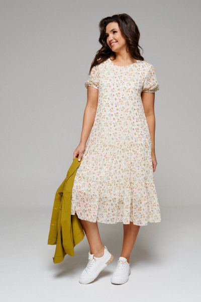 Жакет, платье Beautiful&Free 6084 зелень - фото 9