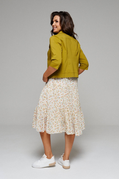 Жакет, платье Beautiful&Free 6084 зелень - фото 7