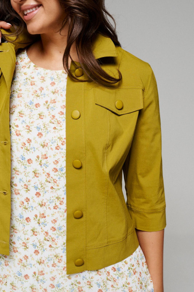 Жакет, платье Beautiful&Free 6084 зелень - фото 6