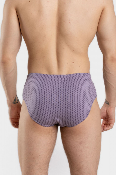 Мужские хлопковые трикотажные плавки с мягкими резинками SERGE 7015/16 patt0653 - фото 2