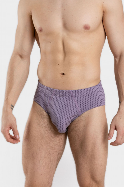 Мужские хлопковые трикотажные плавки с мягкими резинками SERGE 7015/16 patt0653 - фото 1