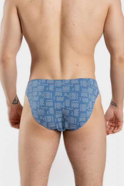 Трусы-плавки мужские из хлопка на низкой посадке SERGE 7018/54 patt0655 - фото 2