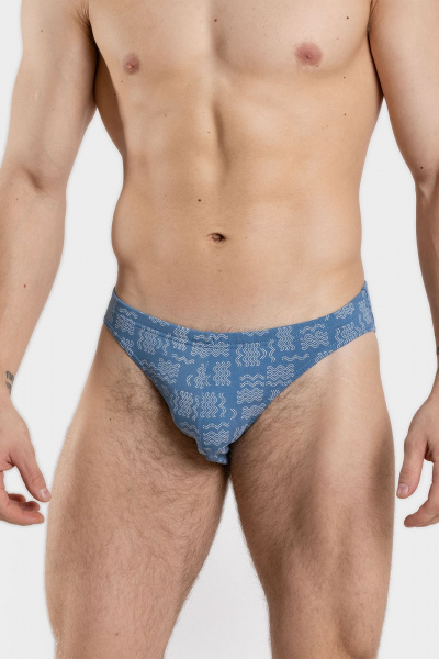 Трусы-плавки мужские из хлопка на низкой посадке SERGE 7018/54 patt0655 - фото 1