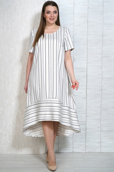 Платье Белтрикотаж 7750 полоска - фото 1