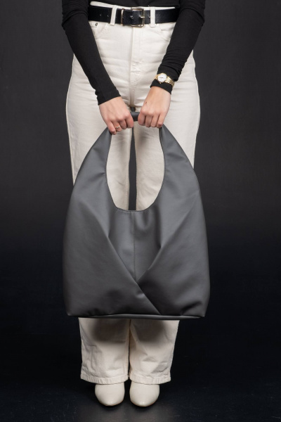 Круглогодичная сумка из экокожи в стиле на каждый день MT.Style Gabbi/\ grafit - фото 7