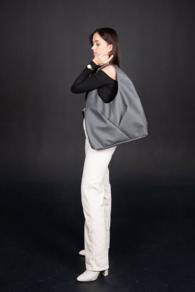 Круглогодичная сумка из экокожи в стиле на каждый день MT.Style Gabbi/\ grafit - фото 2