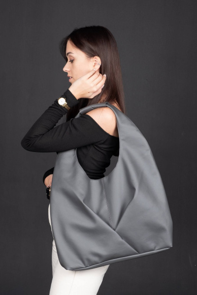 Круглогодичная сумка из экокожи в стиле на каждый день MT.Style Gabbi/\ grafit - фото 1