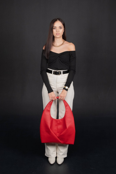 Круглогодичная сумка из экокожи в стиле на каждый день MT.Style Gabbi/\ red - фото 6