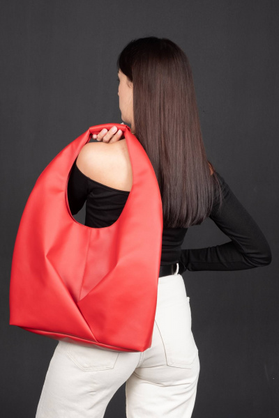 Круглогодичная сумка из экокожи в стиле на каждый день MT.Style Gabbi/\ red - фото 4