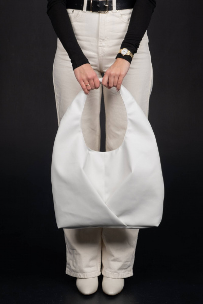 Круглогодичная сумка из экокожи в стиле на каждый день MT.Style Gabbi/\ white - фото 7