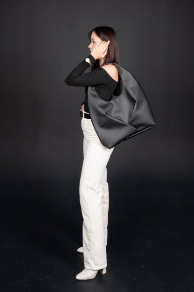 Черная сумка из экокожи на каждый день MT.Style Gabbi/\ black - фото 3