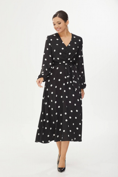 Платье Elady 4350 черный-в-горох - фото 1