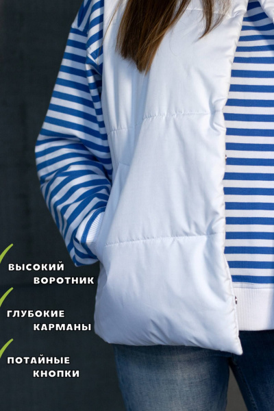 Демисезонный жилет из плащёвой ткани на каждый день MT.Style 173931674 - фото 3