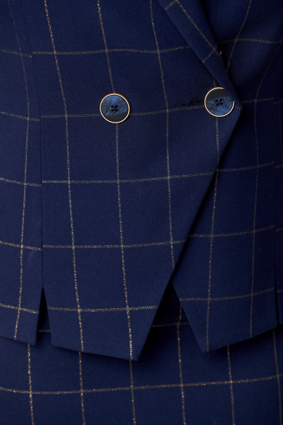 Жакет, юбка Bonna Image 829 клетка_синий - фото 6