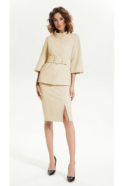 Жакет, юбка VLADINI 7123 молоко - фото 1