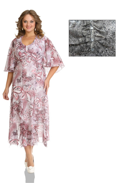 Летнее женское платье из шифона Zlata Nova 0017 - фото 1