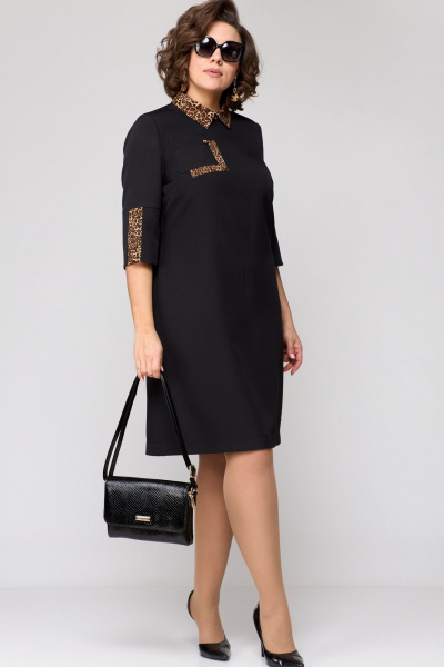 Платье EVA GRANT 7229 черный - фото 11