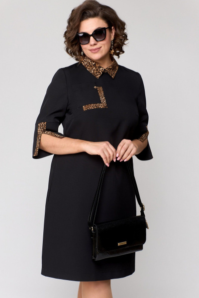 Платье EVA GRANT 7229 черный - фото 1