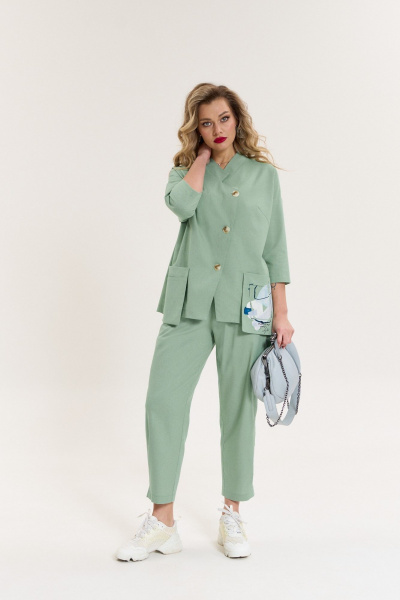 Брюки, жакет Anastasia 1086 мята - фото 3