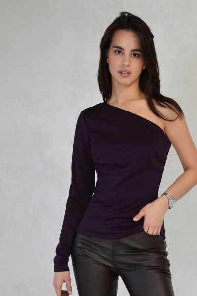 Блуза Patriciа 01-5568 баклажановый - фото 2