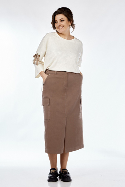Джемпер и юбка в стиле на каждый день из трикотажа Jurimex 3084 - фото 1