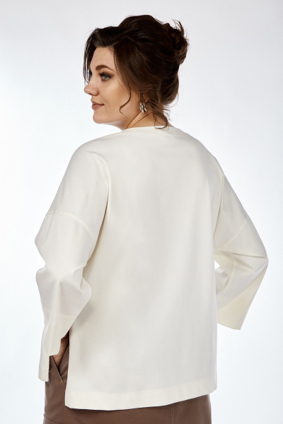 Джемпер свободного кроя с декоративной вышивкой на рукаве Jurimex 3090 - фото 3