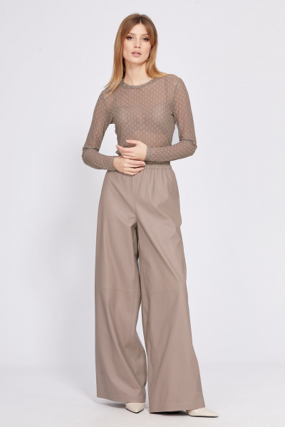 Боди EOLA 2585 бежевый_с_принтом - фото 1