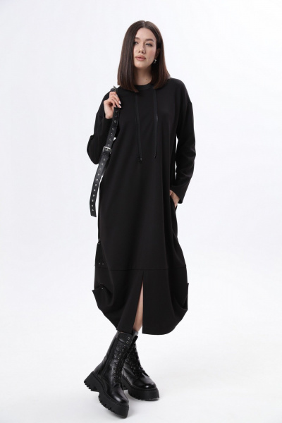 Куртка, платье LM М60 черная_кожа - фото 19