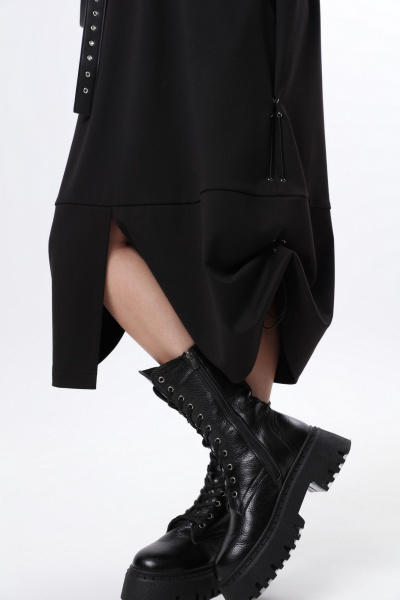 Куртка, платье LM М60 черная_кожа - фото 17