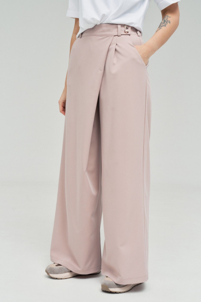 Брюки GRATTO 3347 пудра - фото 9