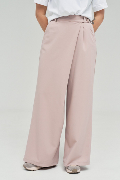 Брюки GRATTO 3347 пудра - фото 4
