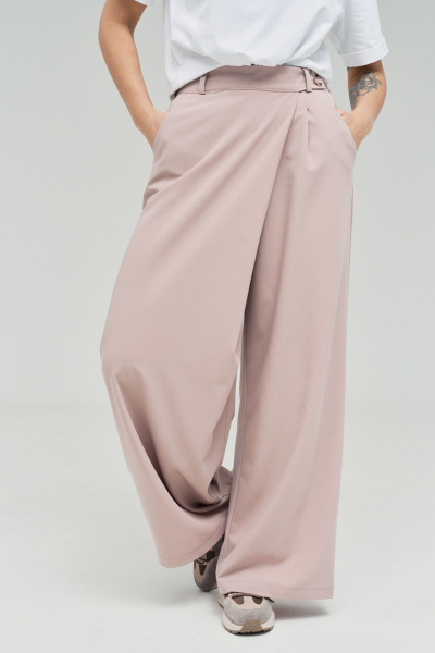 Брюки GRATTO 3347 пудра - фото 3