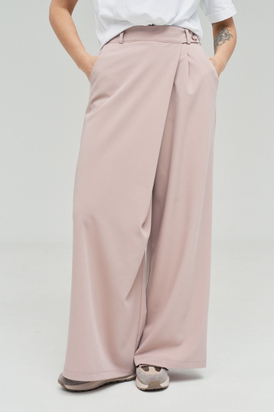 Брюки GRATTO 3347 пудра - фото 2