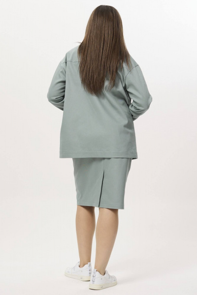 Жакет, юбка Ma Сherie 3042 мятный - фото 9