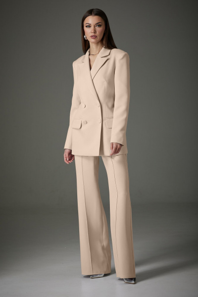 Брюки-жакет-комплект из костюмной ткани на демисезон N.O.W. 1391-1 - фото 6