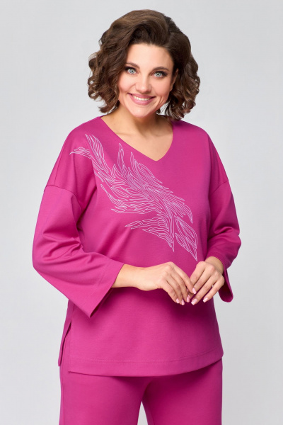 Брюки, туника Мишель стиль 1178 красно-розовый - фото 11