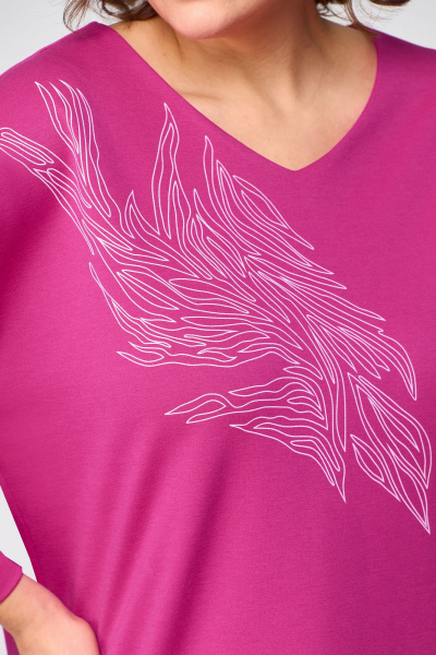 Брюки, туника Мишель стиль 1178 красно-розовый - фото 6