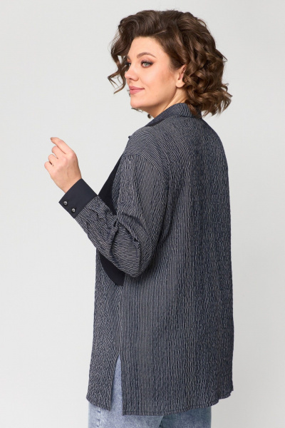 Блуза ANASTASIA MAK 1157 полоска+черный - фото 6